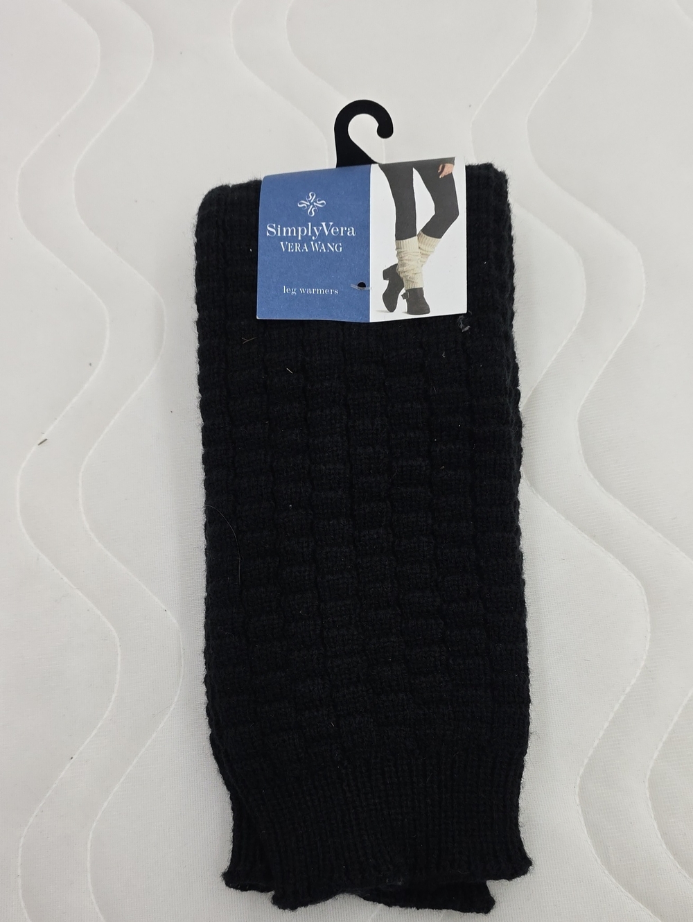 NWT Simply Vera Vera Wang Black Knit Leg Warmers